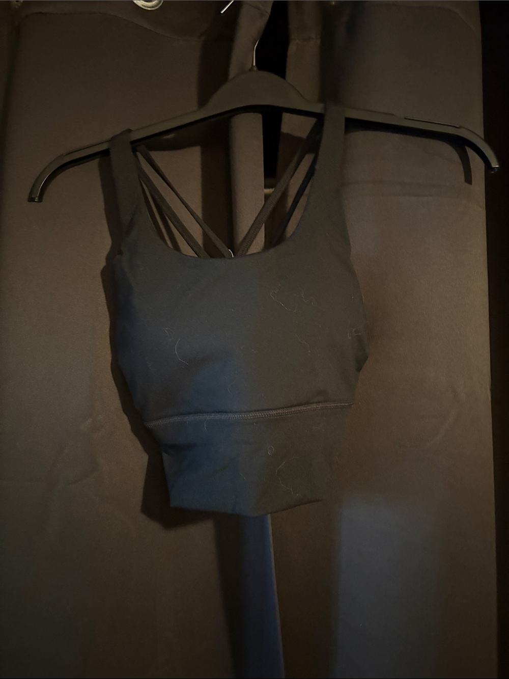 Born primal Black Strappy Longline Sports Bra